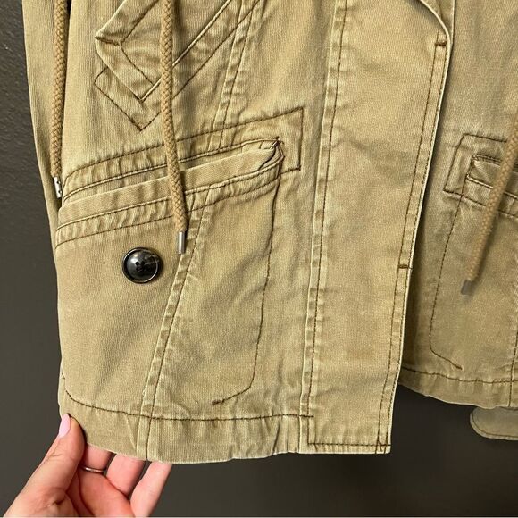 Hei Hei, Anthropologie, Olive Green Anorak Hooded Utility Jacket XS - Picture 6 of 11